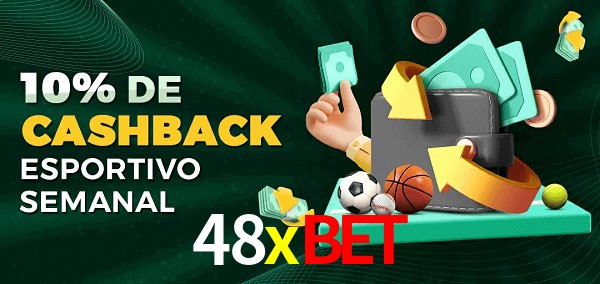 10% de bônus de cashback na 48xbet